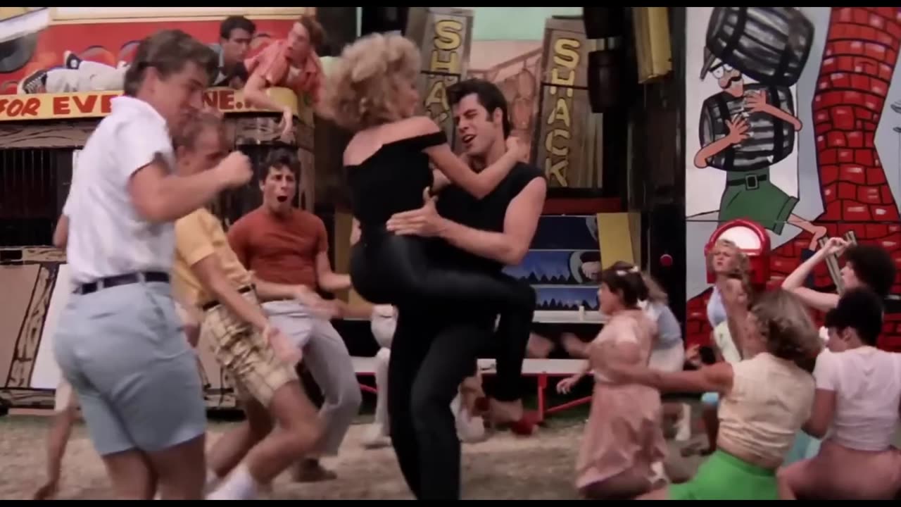 You're the One That I Want - Grease - We Go Together - Grease Lyrics (REMASTERED)