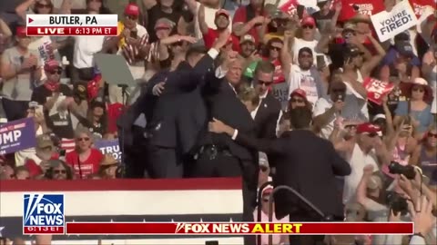 Shots fired on Trump rally