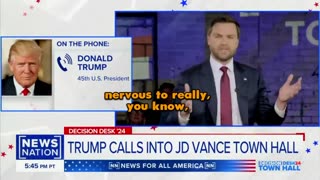 Trump Asks Funny Question In Surprise Call To JD Vance's Town Hall