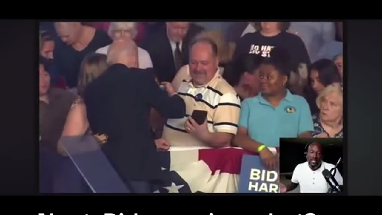 Black woman ignored by Biden