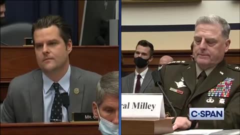 Matt Gaetz Tears into Traitor Milley and Traitor Austin