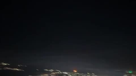 Footage shows missile launched from Lebanon landing in the eastern occupied al-Quds