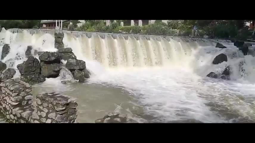 Beautiful waterfall like a painting