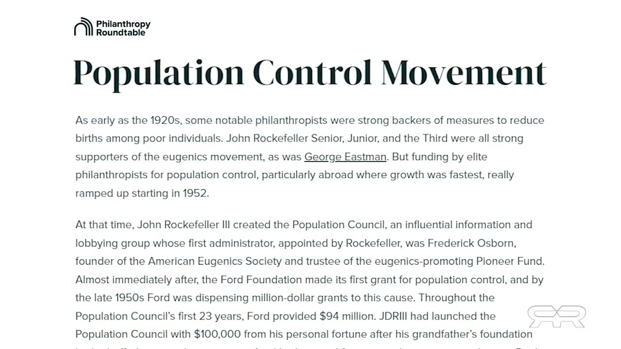 Rockefeller CIA Connections to Deagel Depopulation Forecast