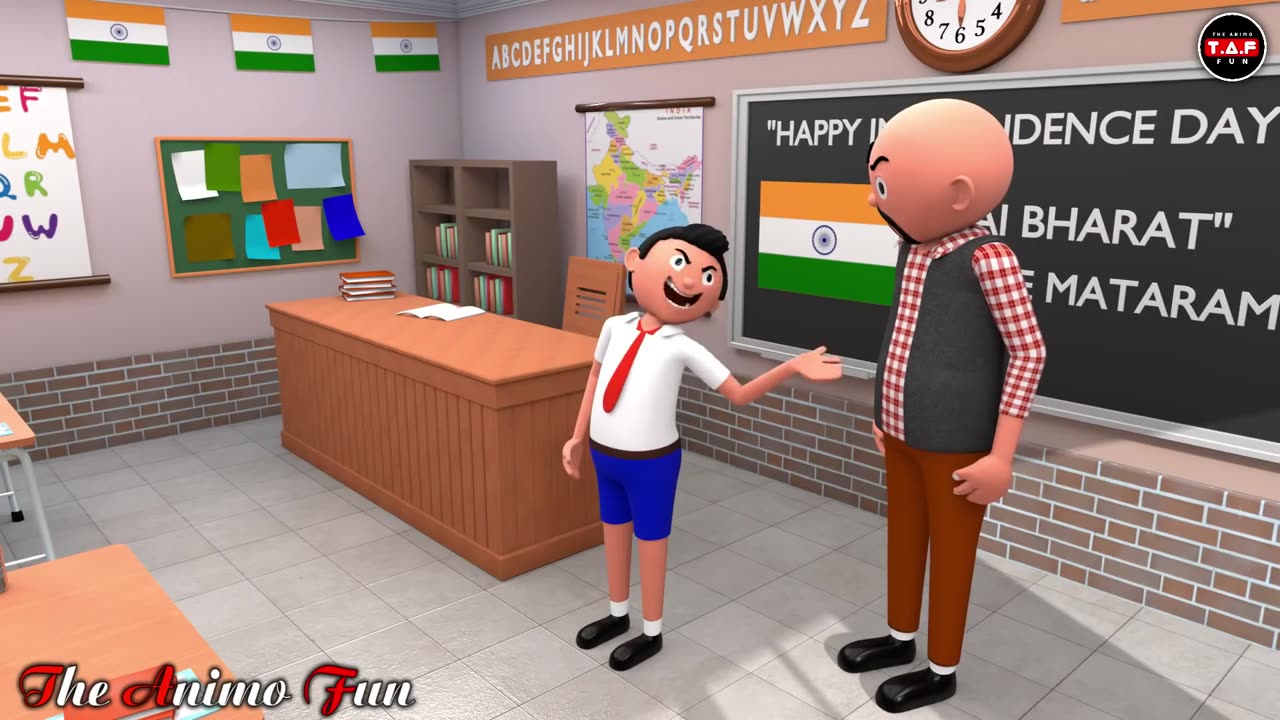 SCHOOL WALA 15TH AUGUST | Funny Comedy Video | Desi Comedy | Cartoon | Cartoon Comedy |