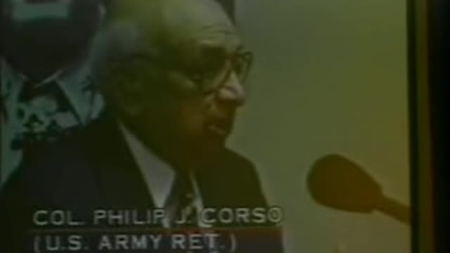 UFO - Interview with Colonel Philip J. Corso - Roswell Crash