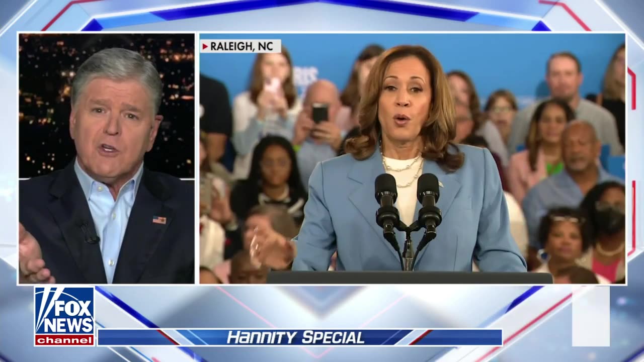 Sean Hannity It is hard to describe how 'insane' Kamala's economic proposal is