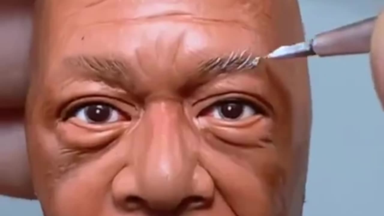 Realistic Clay Art of Morgan Freeman by a Professional Artist ðŸŽðŸŽ¨