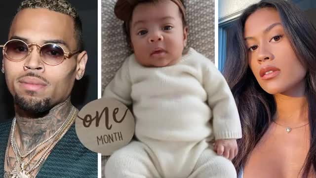 Chris brown & Diamond Celebrates Of Daughter SymphaniLovely Turning 3 Months ❤️