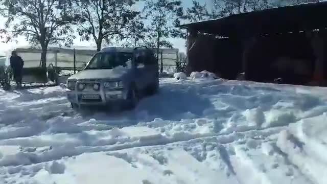 Opel Frontera OFF ROAD on SNOW