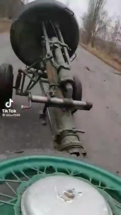 Ukraine War - Civilians Steal a Russian Heavy Mortar