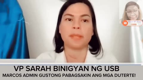 VP SARAH HAWAK ANG USB ALAM NA PALA NIYA LAHAT?