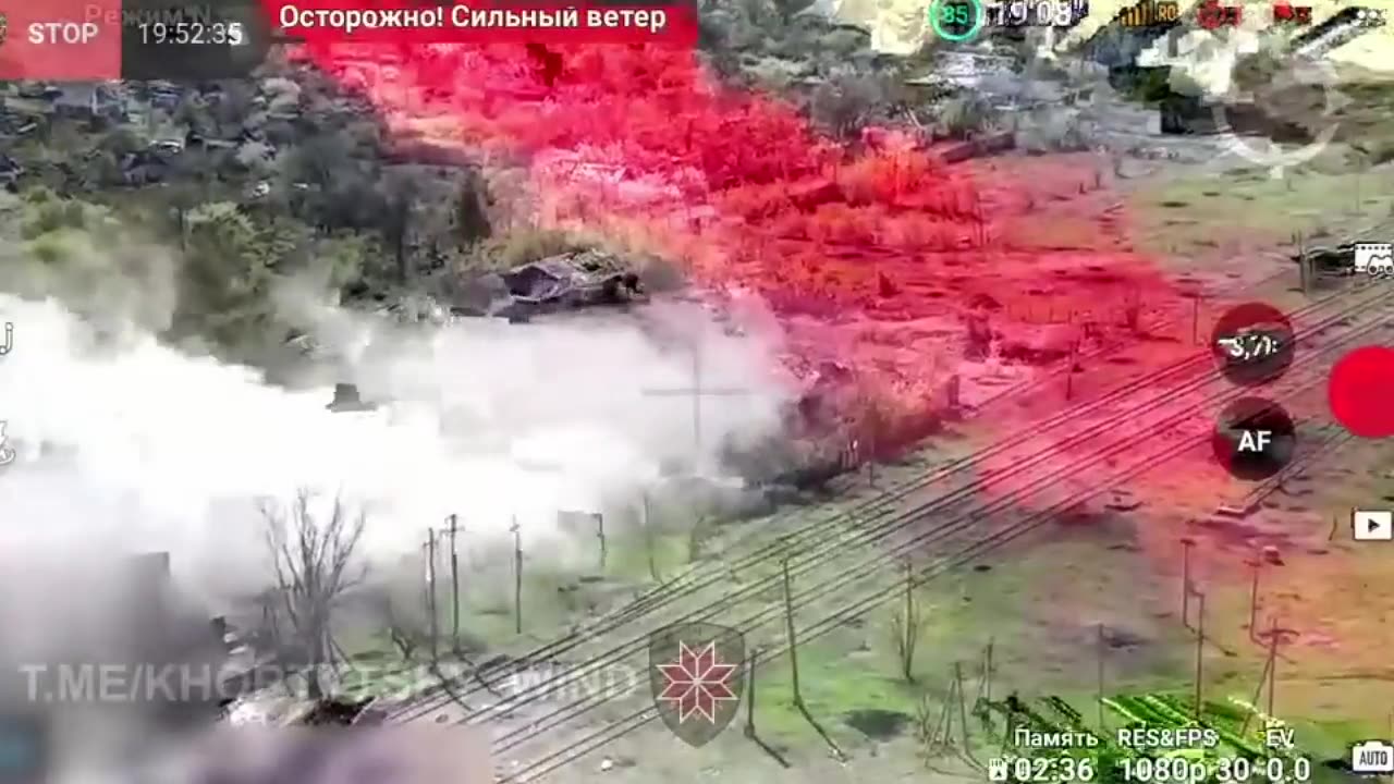 Russian mechanized attack on Krasnohorivka