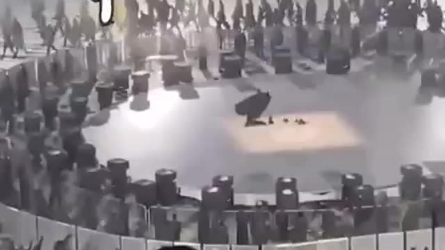 SATANIC RITUAL KAYNE WEST CONCERT - WORLDS A STAGE FOR THE DEVIL