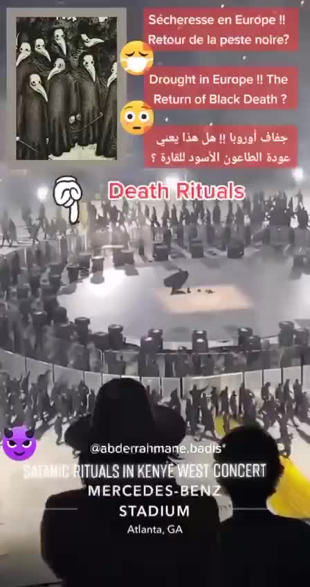 SATANIC RITUAL KAYNE WEST CONCERT - WORLDS A STAGE FOR THE DEVIL