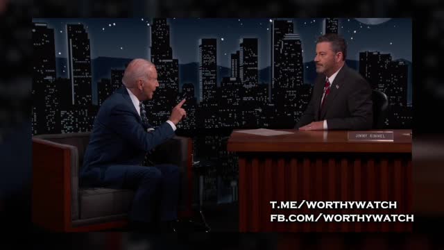 Joe Biden on the Jimmy Kimmel Show