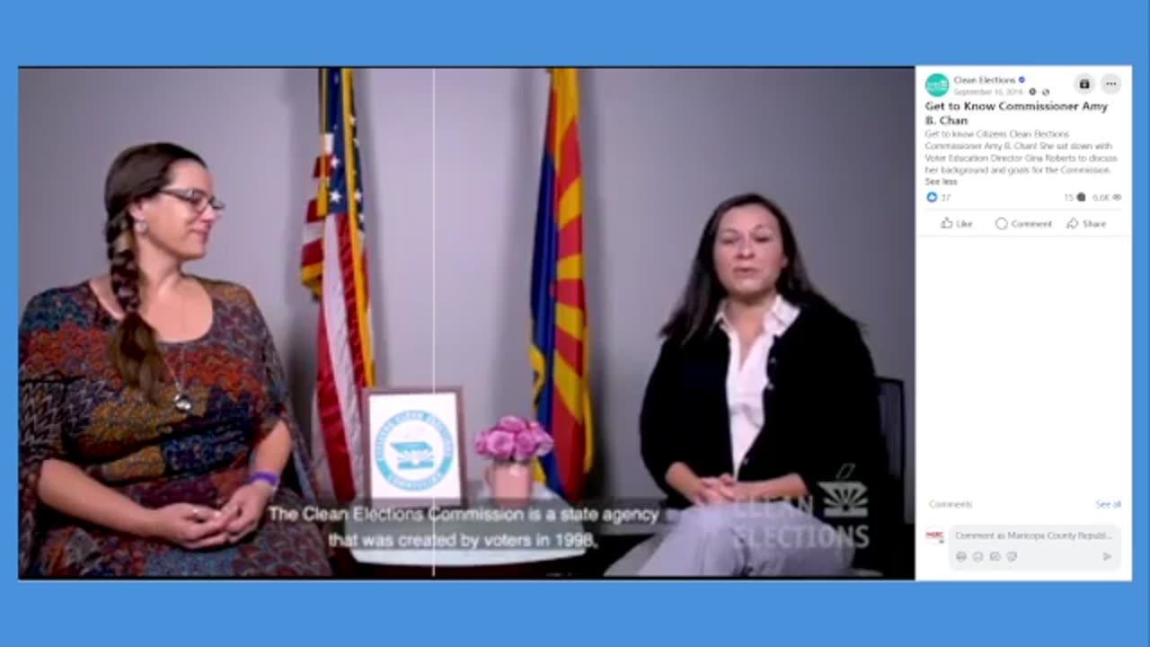 INTERVIEW: AZ CLEAN ELECTIONS COMMISSIONER AMY CHAN