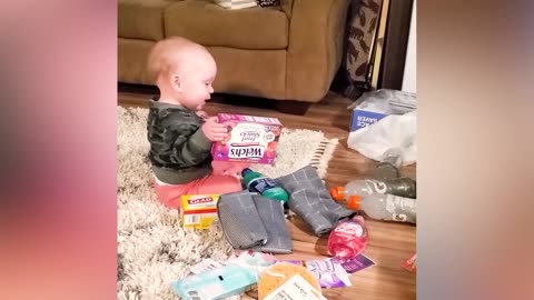 Funny Baby Videos - Joyful Baby Babbles And Cuddles