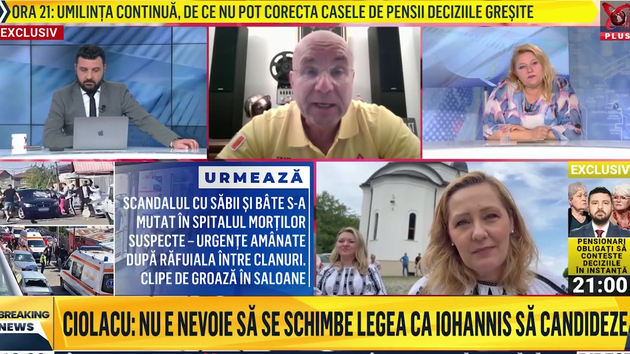 Diana Iovanovici-Șoșoacă si Cosmin Gușă la Realitatea.net