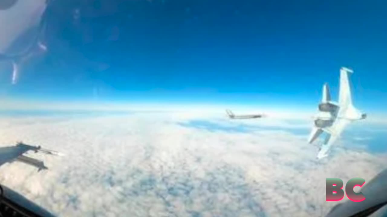 Russian fighter jet flies within feet of US F-16 near Alaska