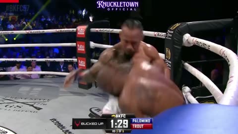 Austin Trout vs. Luis Palomino Bare Knuckle Fight Highlights | BKFC Showdown