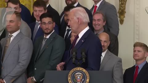 BIDEN: "I wanna know who the hell made this haberdashers. I like his dress, man."
