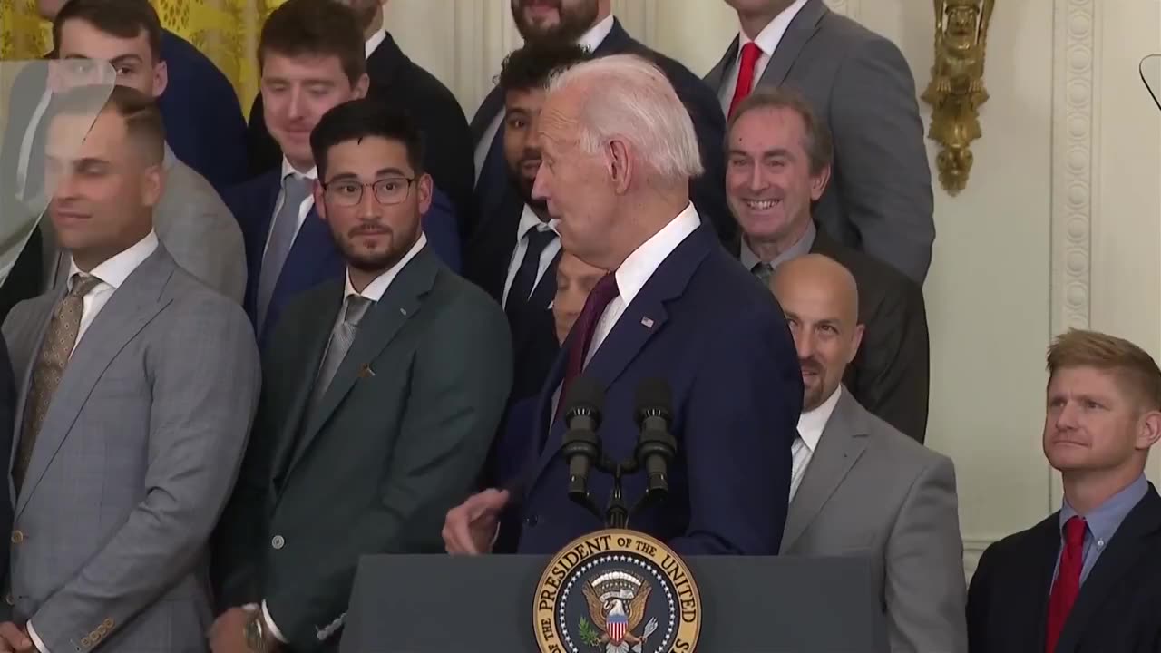 BIDEN: "I wanna know who the hell made this haberdashers. I like his dress, man."