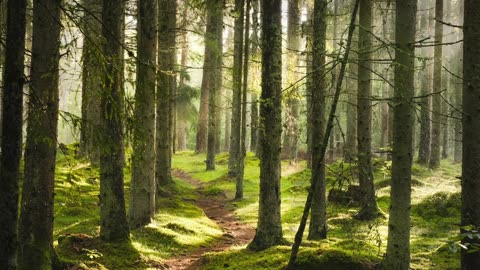 10 minutes of peaceful forest sounds for meditation