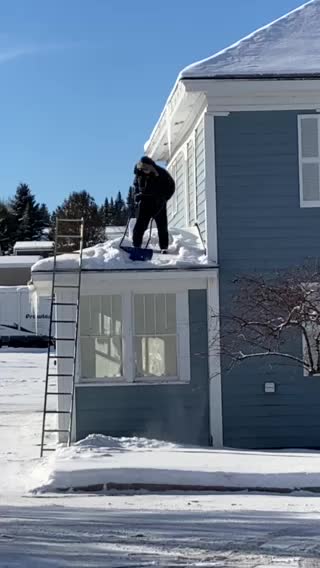 Roof top snow removal!!
