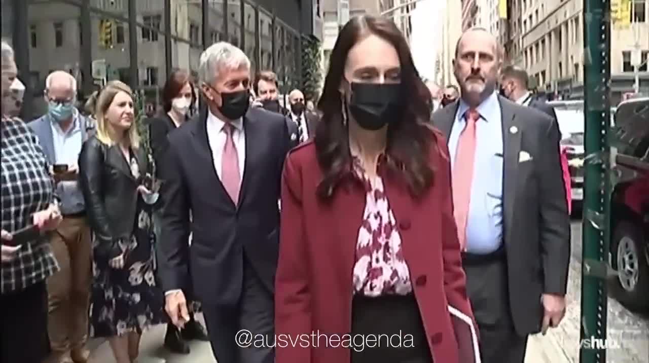 Jacinda Ardern visiting BlackRock HQ