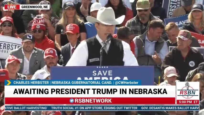 Full speech by Charles W. Herbster at President Trump's Save America rally in Greenwood, Nebraska