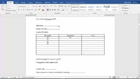 Mail Merge in Word