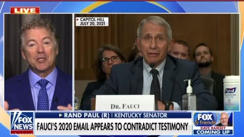 Senator Rand Paul refers Fauci to DOJ for criminal probe for lying under oath to congress