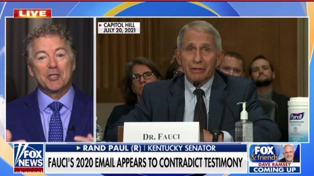 Senator Rand Paul refers Fauci to DOJ for criminal probe for lying under oath to congress