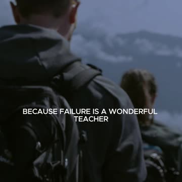 failure is a wonderful teacher