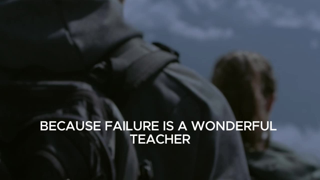 failure is a wonderful teacher