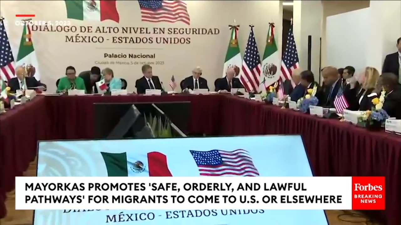 Mayorkas Calls For 'Safe, Orderly, Lawful Pathways For Migrants To Come Directly' To US Or Elsewhere