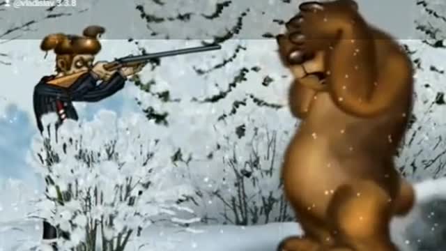 Bear and man