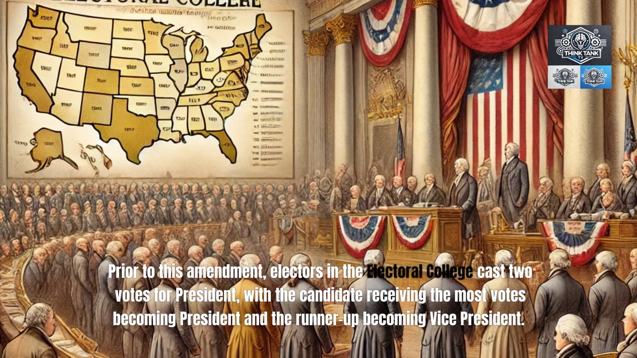 The 12th Amendment to the U.S. Constitution the process for electing the President & Vice President.