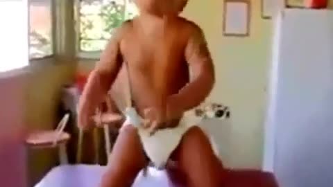 Funny baby routines