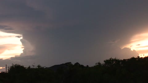 lightning over the gulf of Mexico from Florida