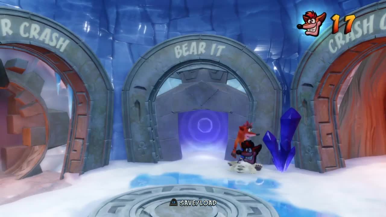 The polar bear extra lives easter egg still works in Crash Bandicoot 2: Cortex Strikes Back