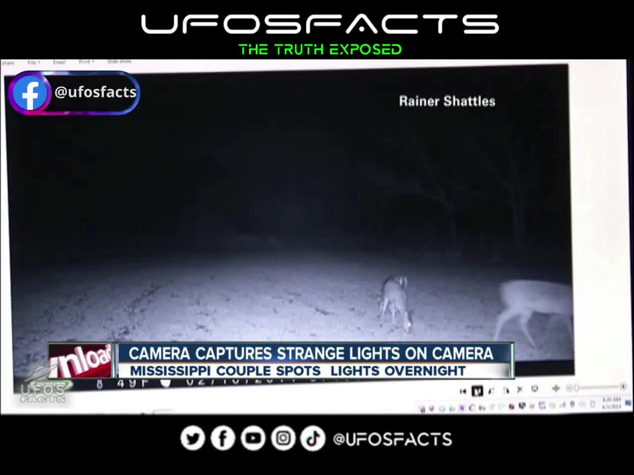 Camera captures strange lights on camera