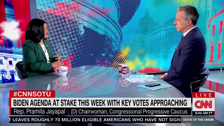 Pramila Jayapal talks reconciliation and infrastructure