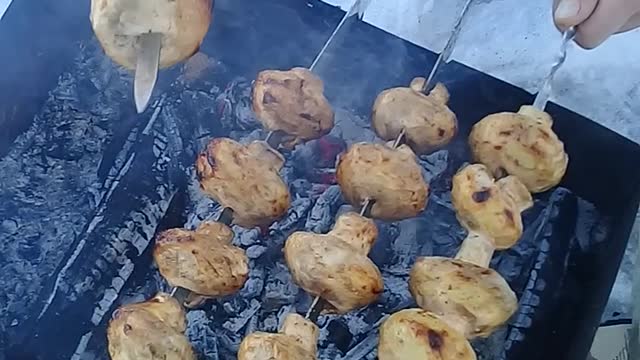 grilled mushrooms