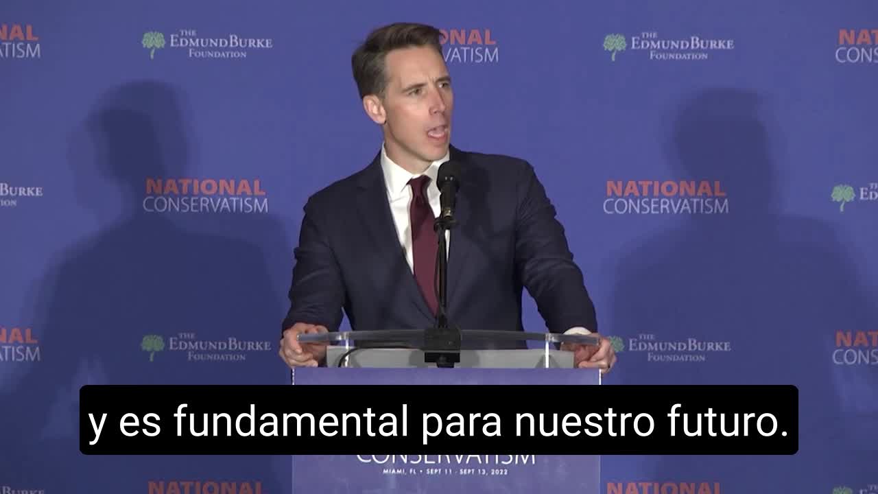 Josh Hawley proclama 'Sin la Biblia, no hay Estados Unidos' en un discurso ardiente