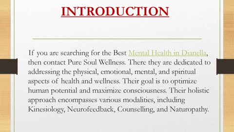 Mental Health in Dianella