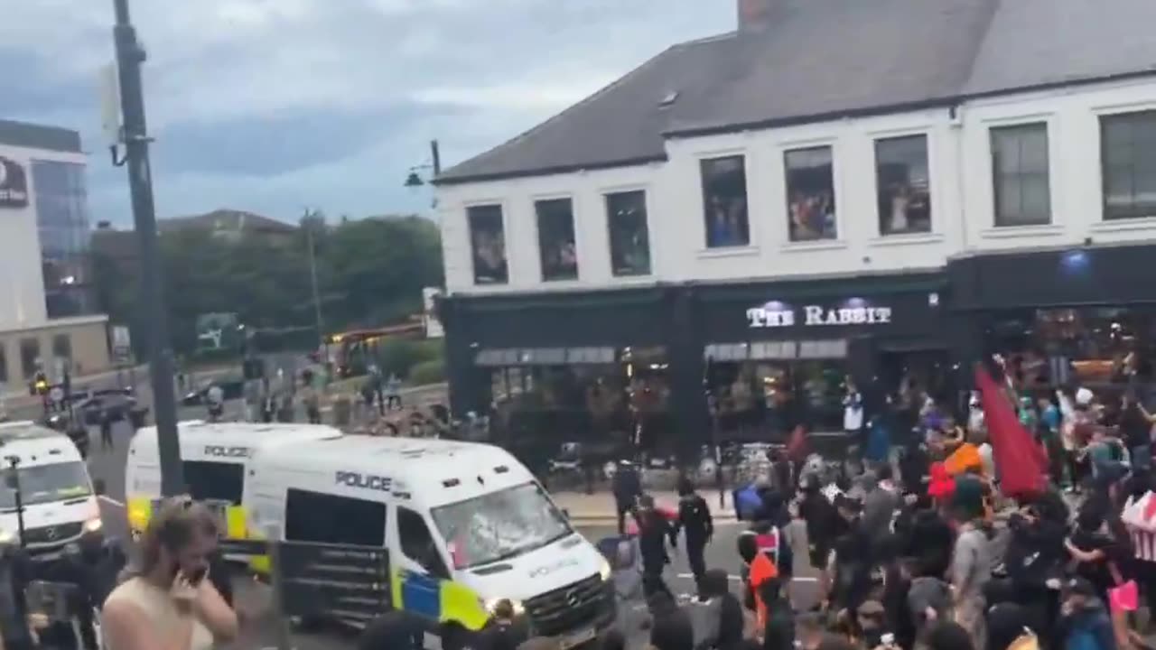 UK Citizen Protest against illegal Immigrant Harming Kids