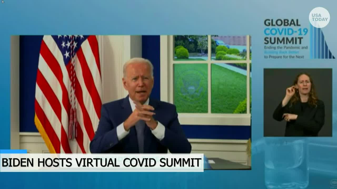 🔴President Biden hosts virtual global COVID summit (LIVE) | USA TODAY