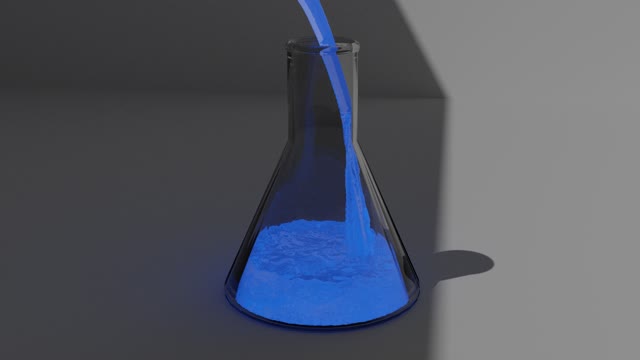 Glow - in an Erlenmeyer flask - CGI